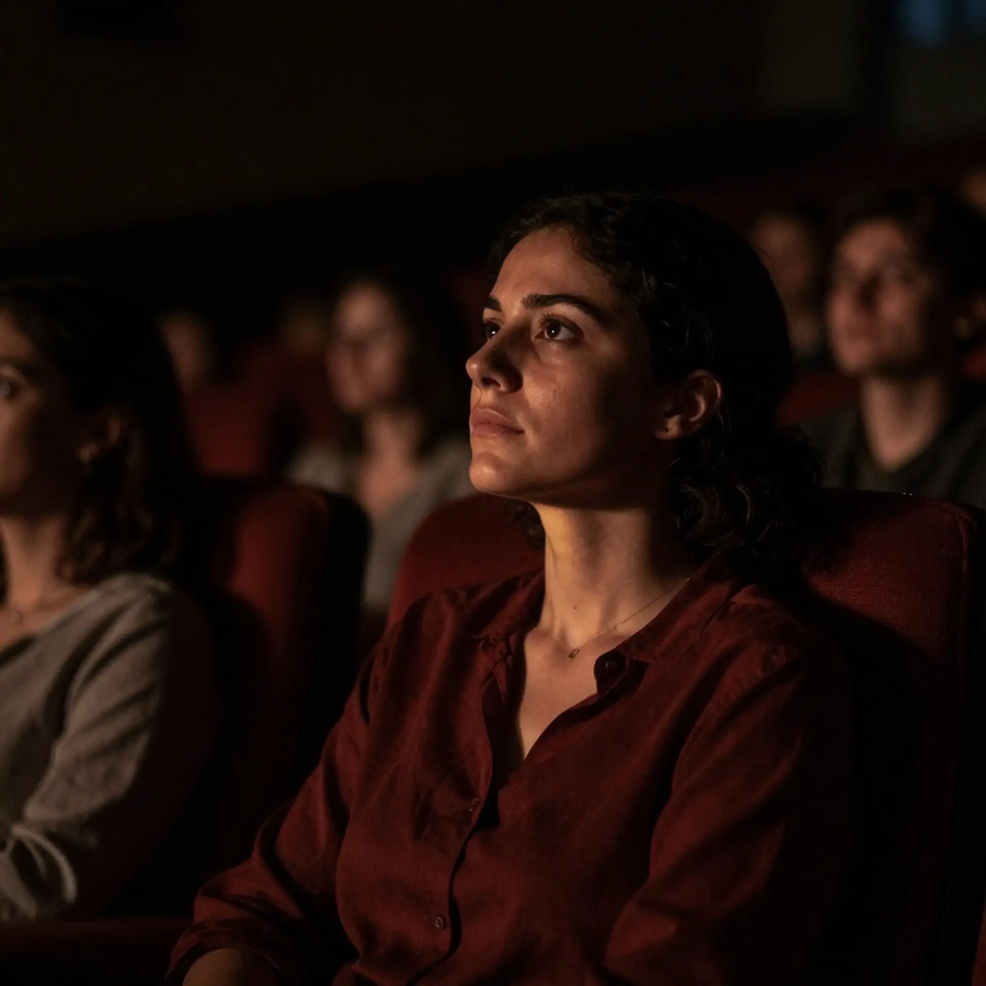 Audience watching film